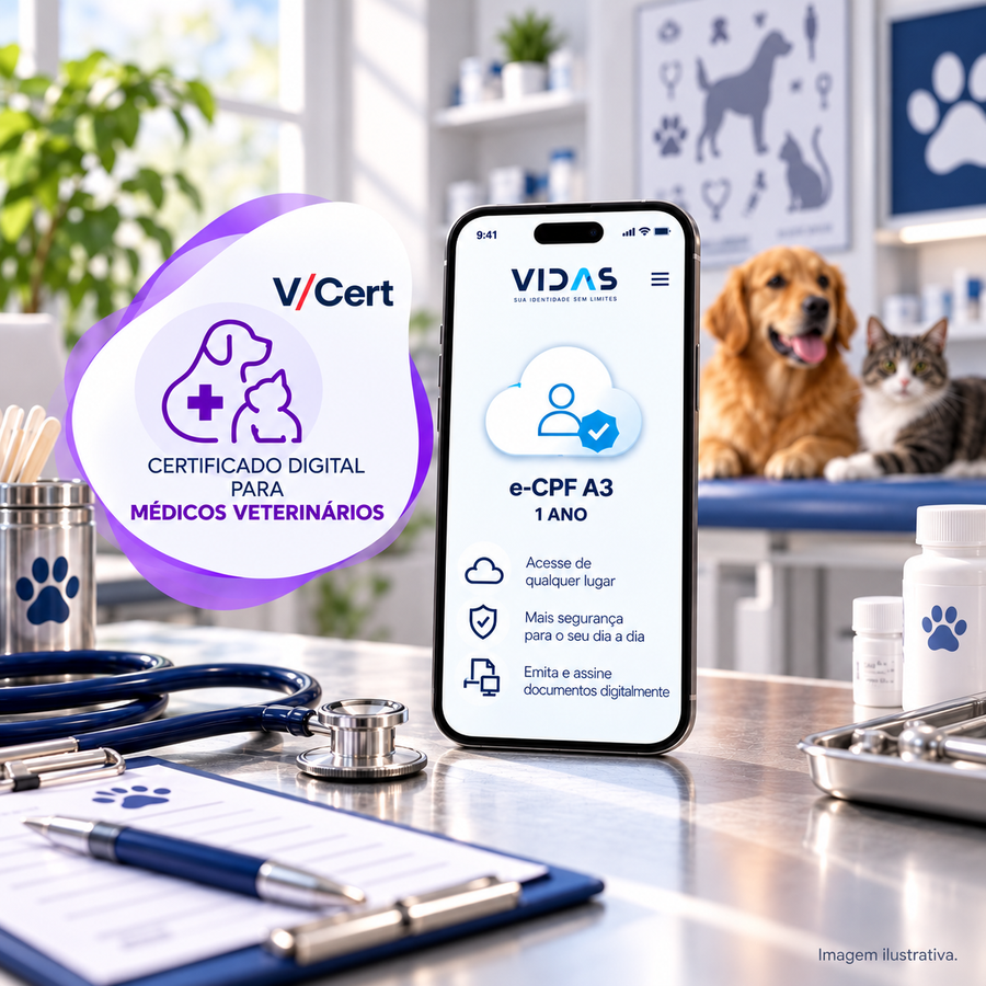 E- Medicina Veterinária | e-CPF A3 1 Ano em Nuvem