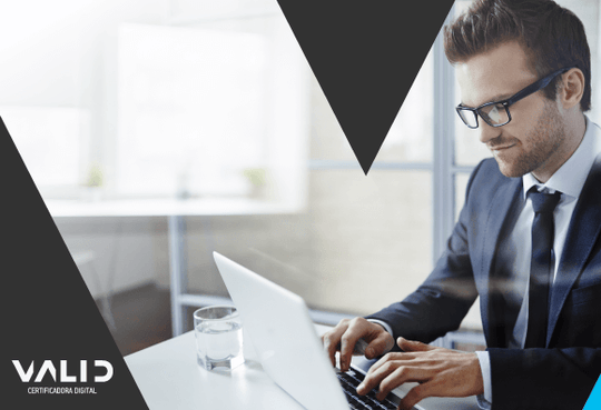 Letras e números do certificado digital