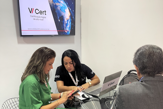 Estande V/Cert no Congresso da Cidadania Digital
