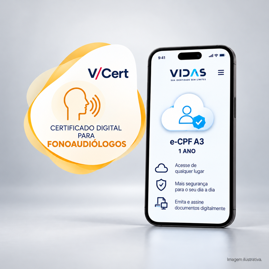 E- Fonoaudiologia | e-CPF A3 1 Ano em Nuvem