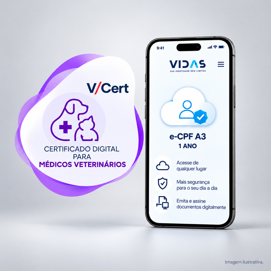 E- Medicina Veterinária | e-CPF A3 1 Ano em Nuvem