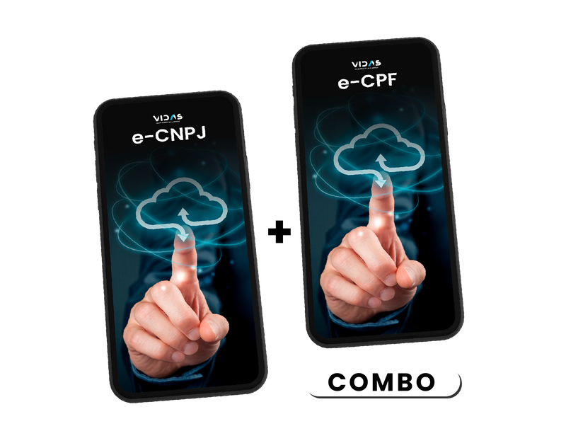 e-CNPJ A3 em Nuvem + e-CPF Nuvem 4 Meses (Combo)