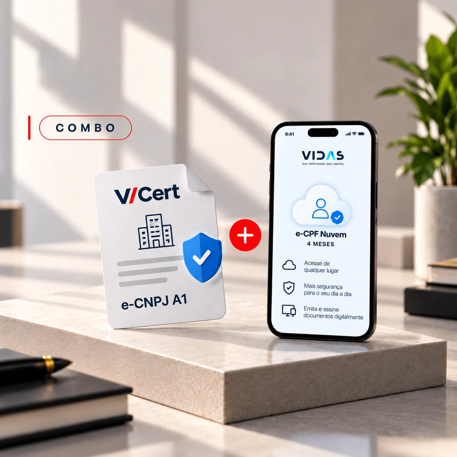 e-CNPJ A1 + e-CPF Nuvem 4 Meses (Combo)