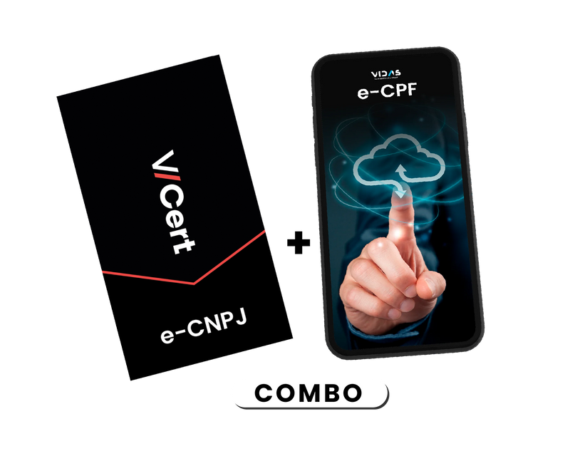 Renovação e-CNPJ A3 em Cartão + e-CPF Nuvem 4 Meses (Combo)