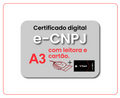 Renovação e-CNPJ A3 em Cartão + Leitora - 2 anos e 6 meses + e-CPF Nuvem 4 meses (Combo)